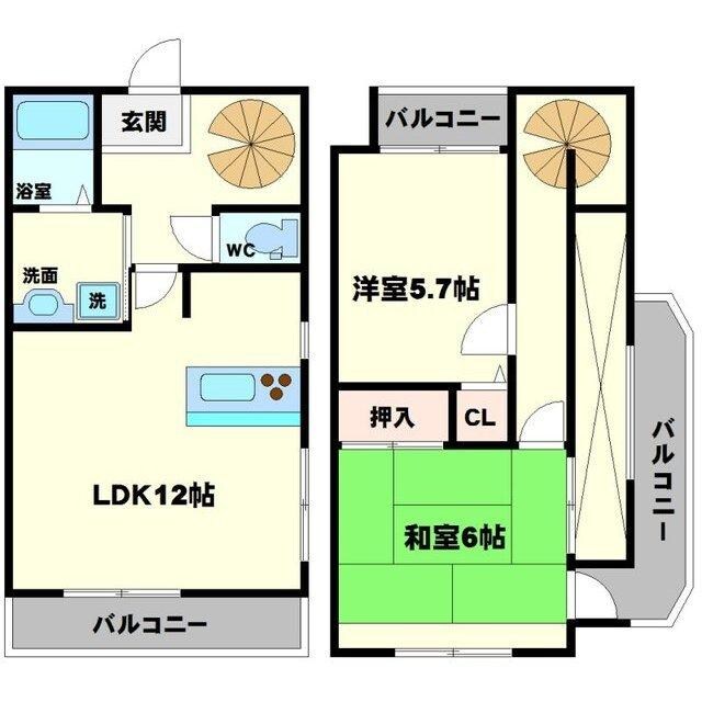 池田駅 徒歩31分 2階の物件間取画像