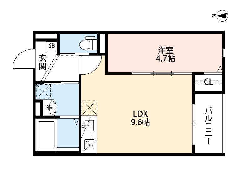 小路駅 徒歩4分 3階の物件間取画像