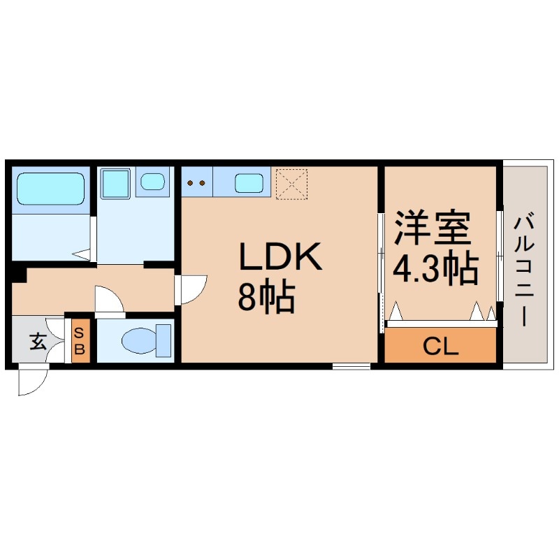 尼崎駅 徒歩11分 3階の物件間取画像