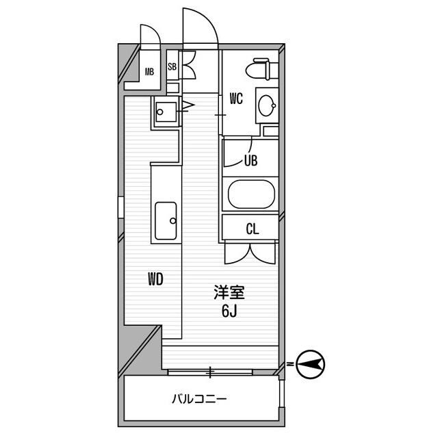 西長堀駅 徒歩3分 7階の物件間取画像