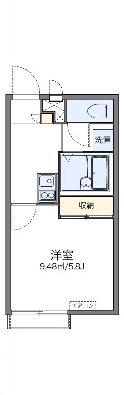 六甲駅 徒歩5分 2階の物件間取画像