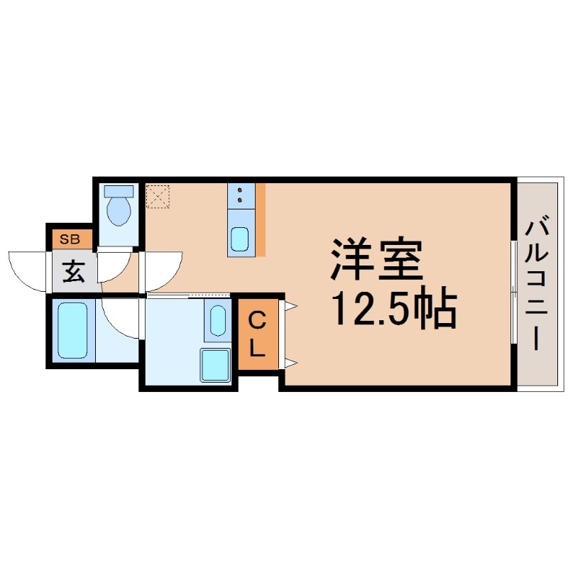 武庫川駅 徒歩3分 1階の物件間取画像