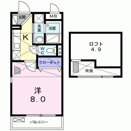 武庫之荘駅 バス5分  昆陽里南下車：停歩3分 2階の物件間取画像