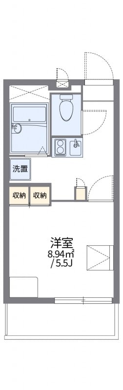 新在家駅 徒歩5分 3階の物件間取画像