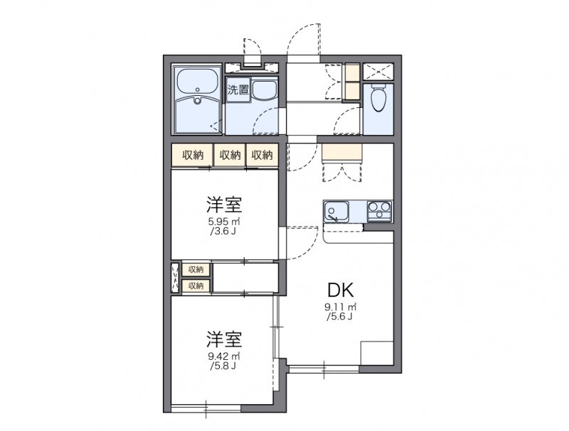 道場南口駅 徒歩11分 1階の物件間取画像