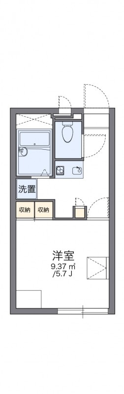 レオパレス北青木の物件間取画像