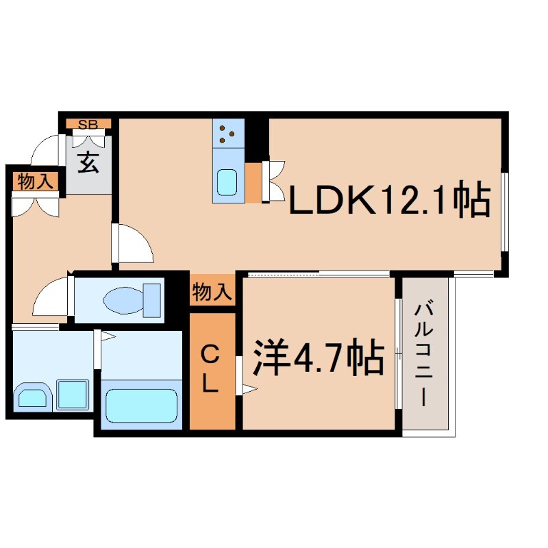 塚口駅 徒歩9分 1階の物件間取画像