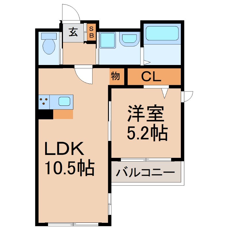 塚口駅 徒歩9分 1階の物件間取画像