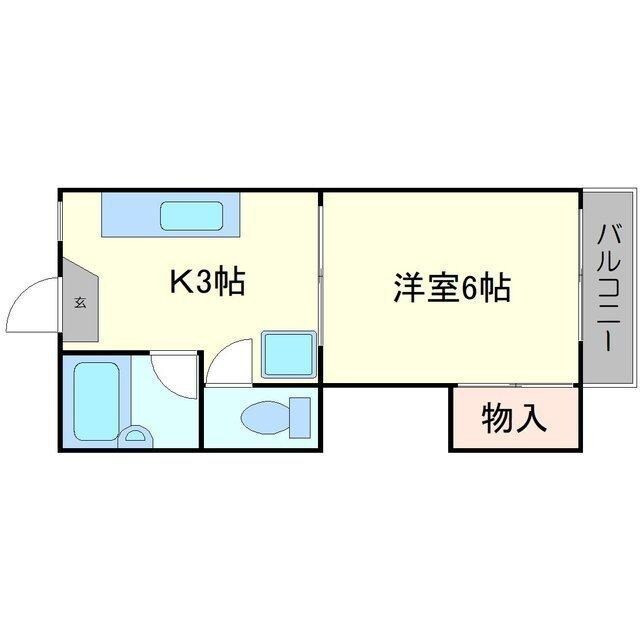 ナオミハイツ3の物件間取画像