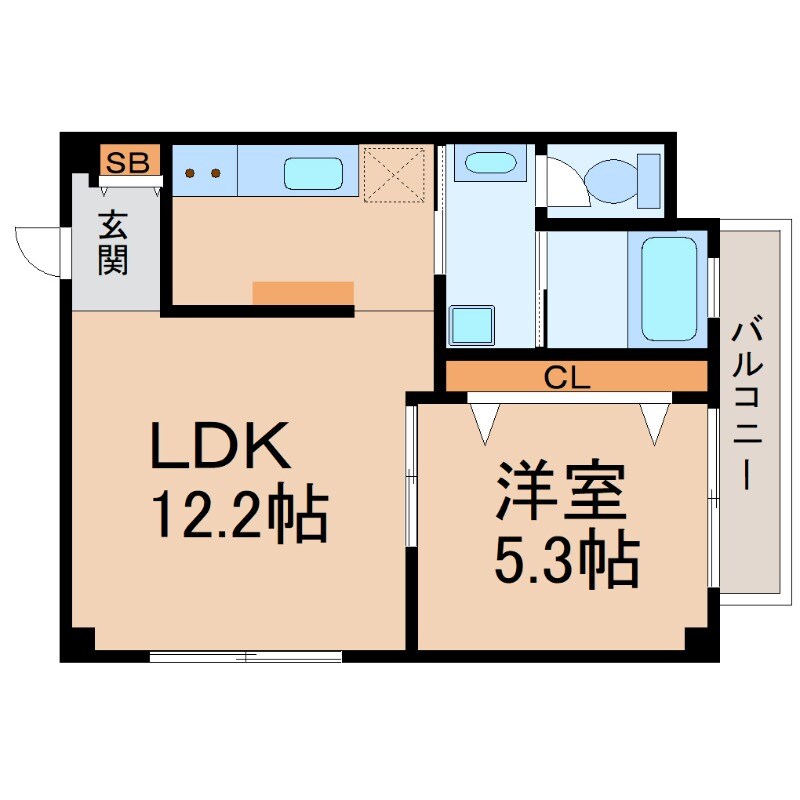 尼崎駅 徒歩15分 2階の物件間取画像