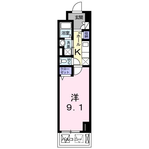 鴫野駅 徒歩12分 5階の物件間取画像