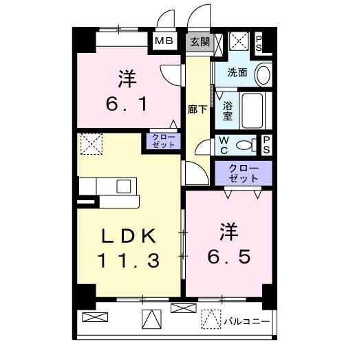 伊丹駅 バス9分  池尻南口下車：停歩11分 5階の物件間取画像