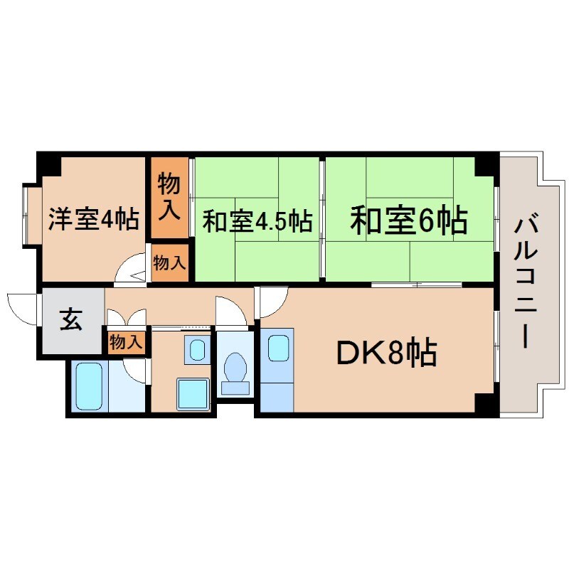 メゾンエスポアールの物件間取画像