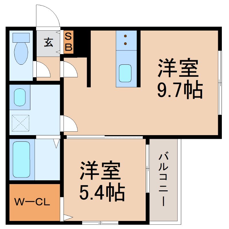 尼崎駅 徒歩4分 1階の物件間取画像