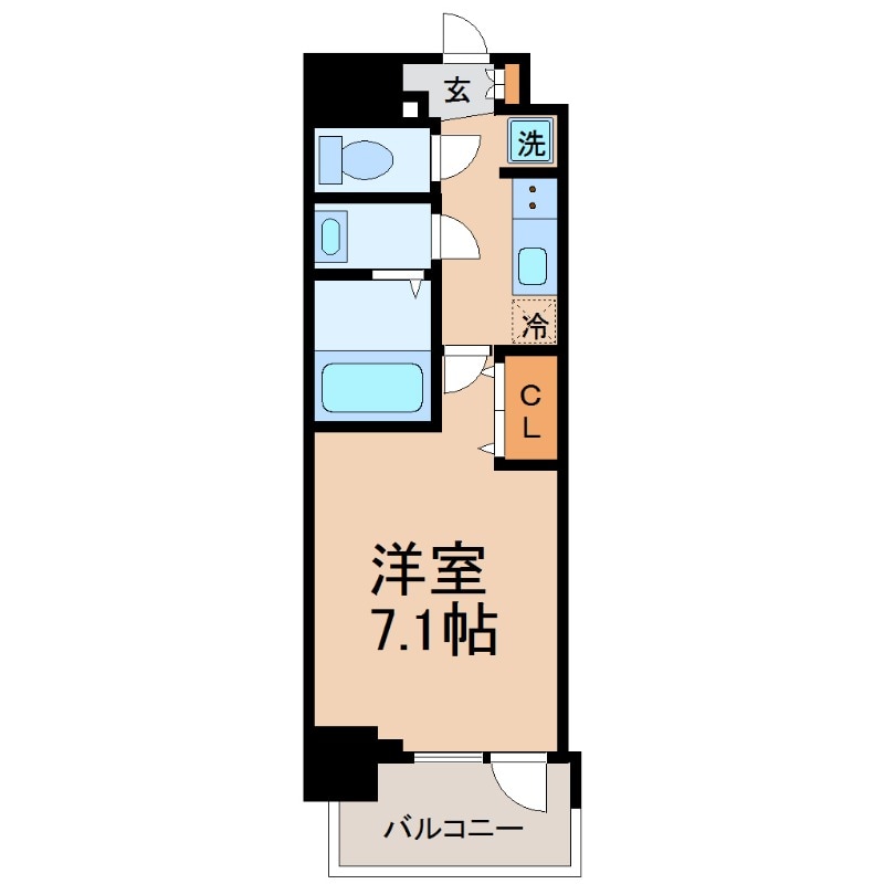 フレシール昭和通の物件間取画像