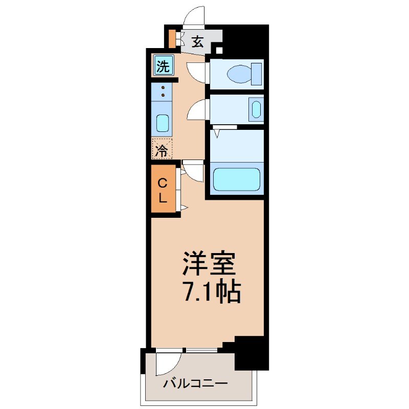 フレシール昭和通の物件間取画像