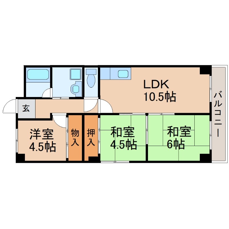 ロワール甲子園の物件間取画像