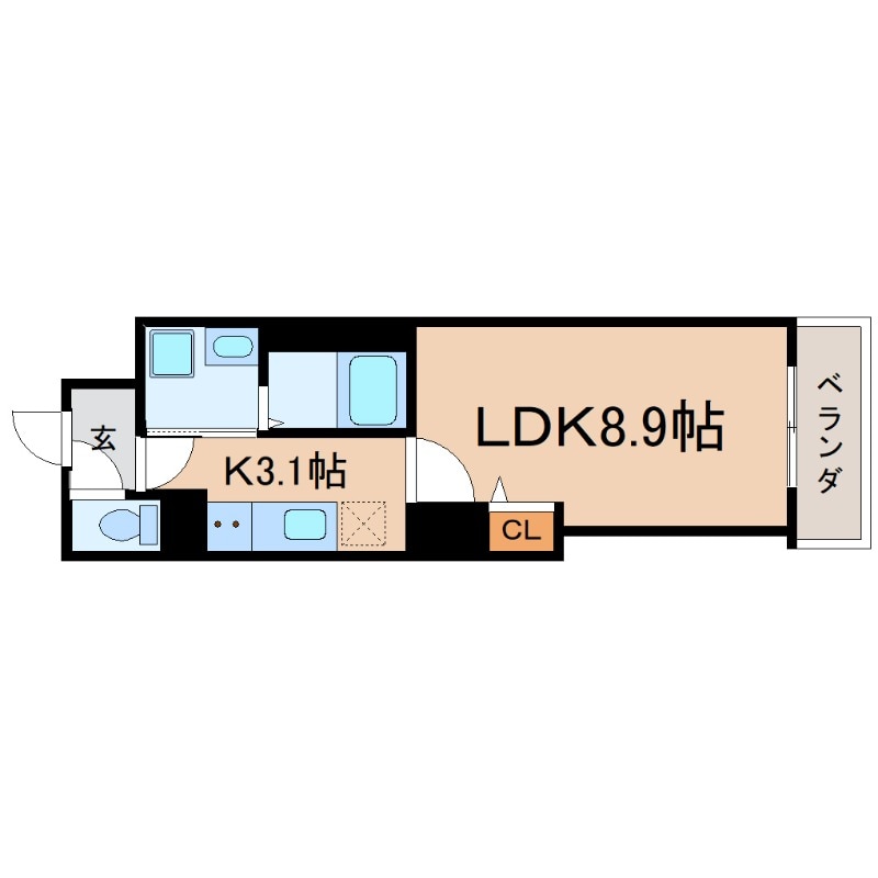 大物駅 徒歩13分 1階の物件間取画像