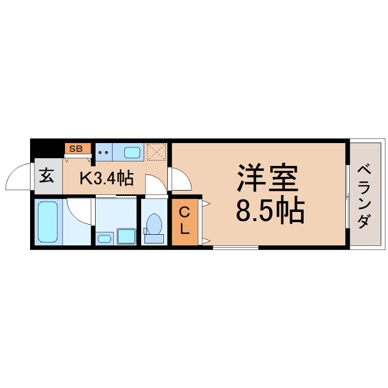西宮駅 徒歩12分 1階の物件間取画像