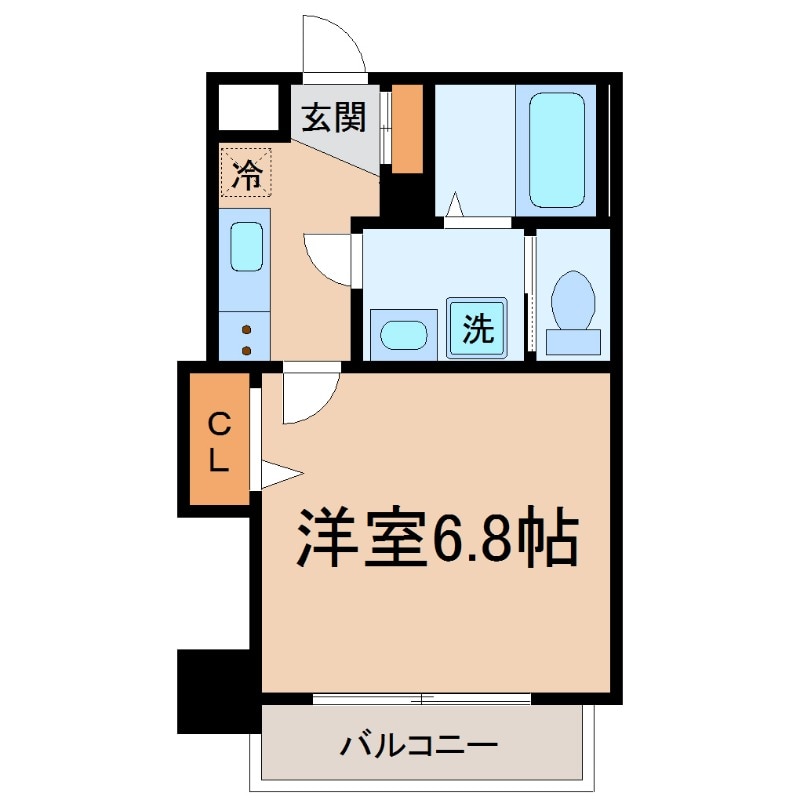 出屋敷駅 徒歩8分 7階の物件間取画像