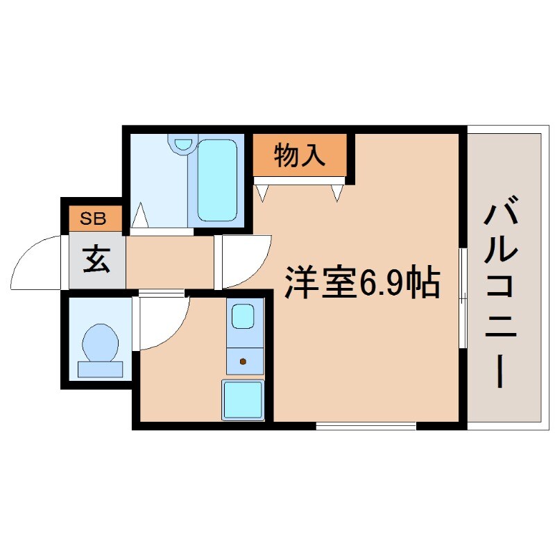 武庫之荘駅 徒歩5分 6階の物件間取画像