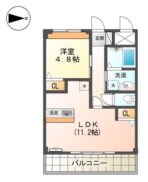 北伊丹駅 徒歩15分 3階の物件間取画像