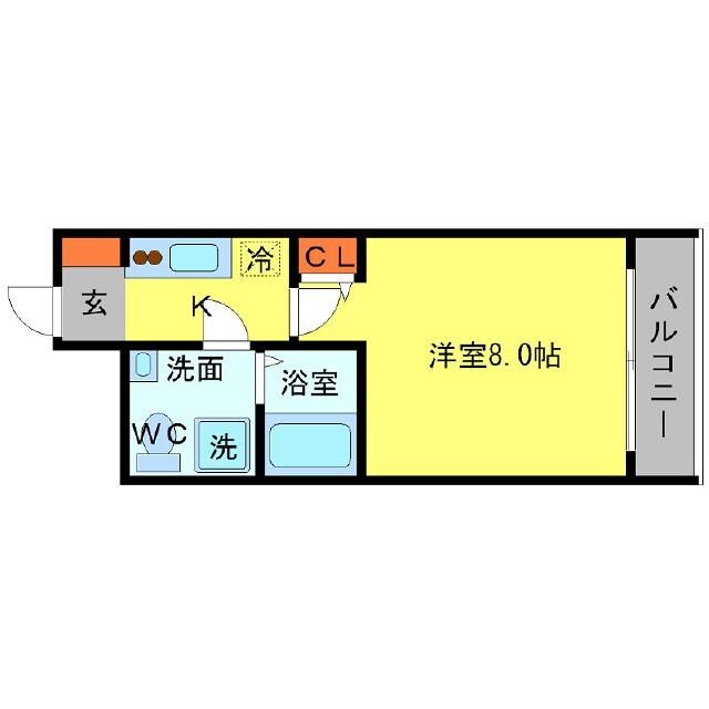 江坂駅 徒歩9分 7階の物件間取画像