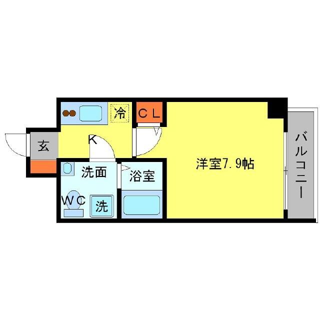江坂駅 徒歩9分 4階の物件間取画像