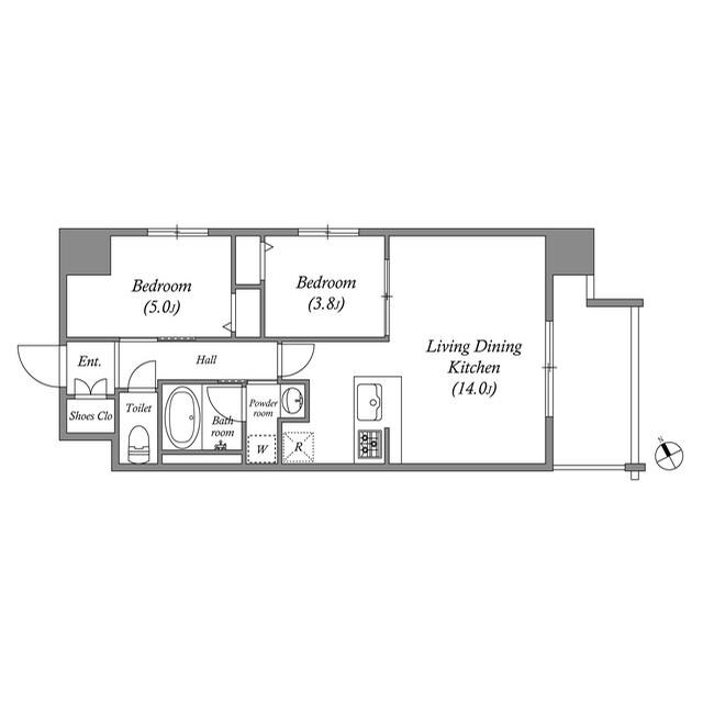 天下茶屋駅 徒歩8分 6階の物件間取画像