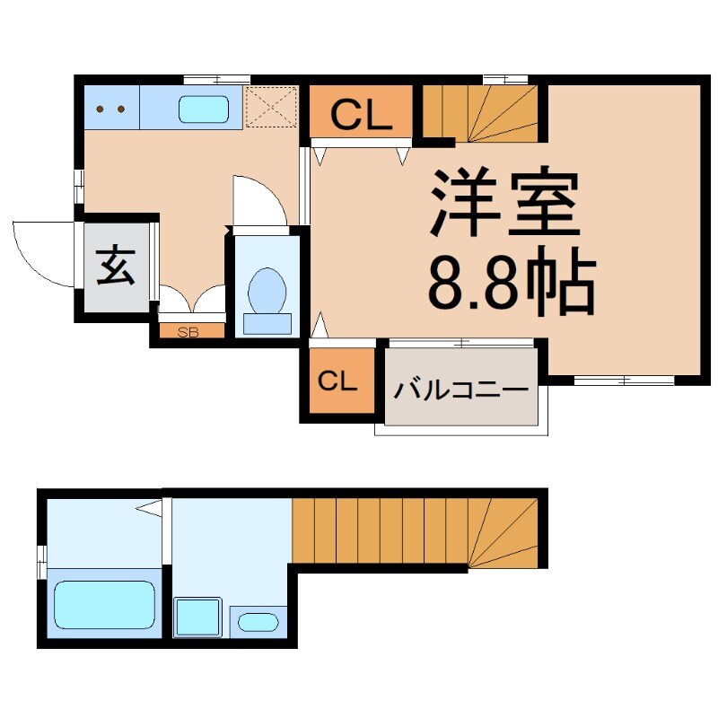 甲子園口駅 徒歩22分 1階の物件間取画像