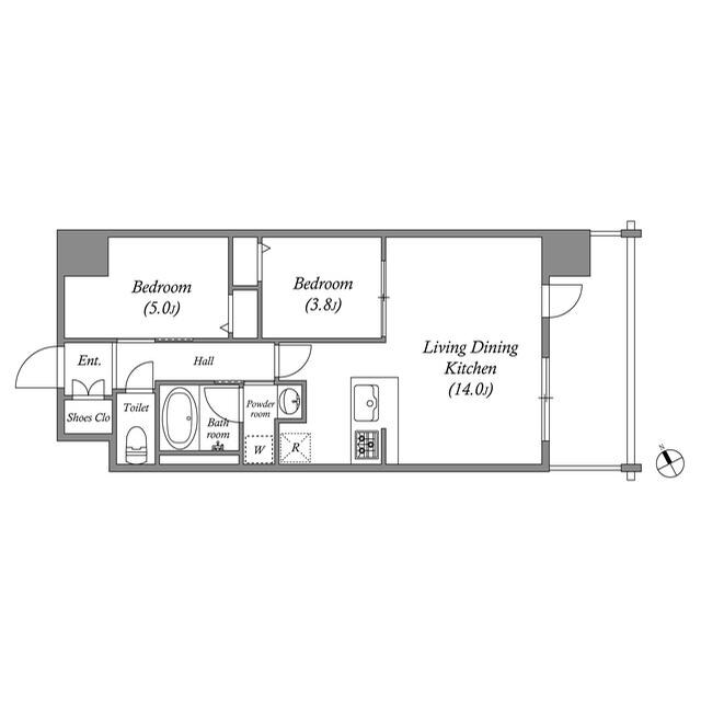 天下茶屋駅 徒歩8分 5階の物件間取画像