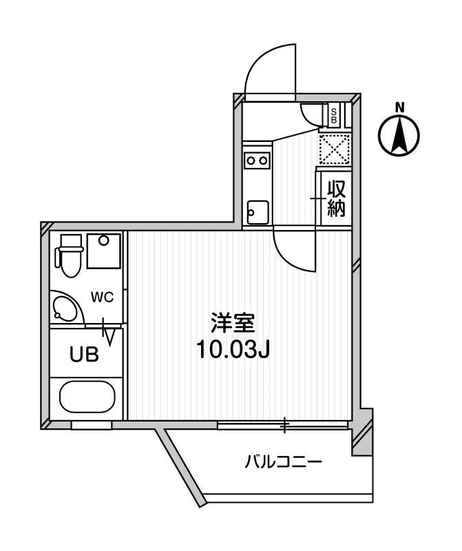 江坂駅 徒歩3分 14階の物件間取画像