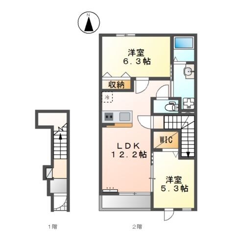 今川駅 徒歩9分 2階の物件間取画像