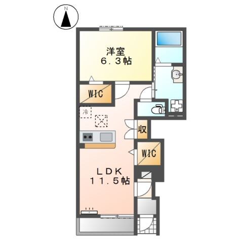 今川駅 徒歩9分 1階の物件間取画像