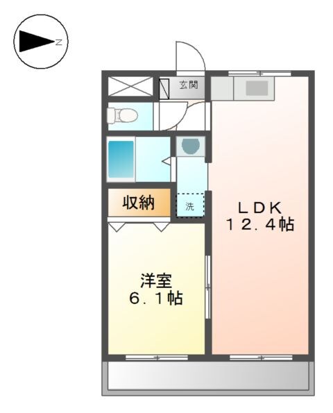 三田駅 徒歩5分 2階の物件間取画像