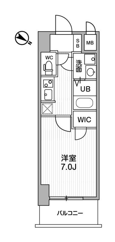 La Douceur西天満の物件間取画像