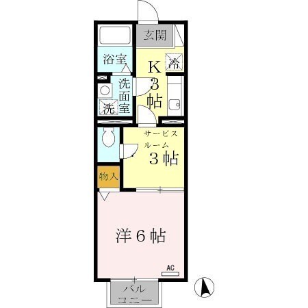 園田駅 徒歩13分 2階の物件間取画像