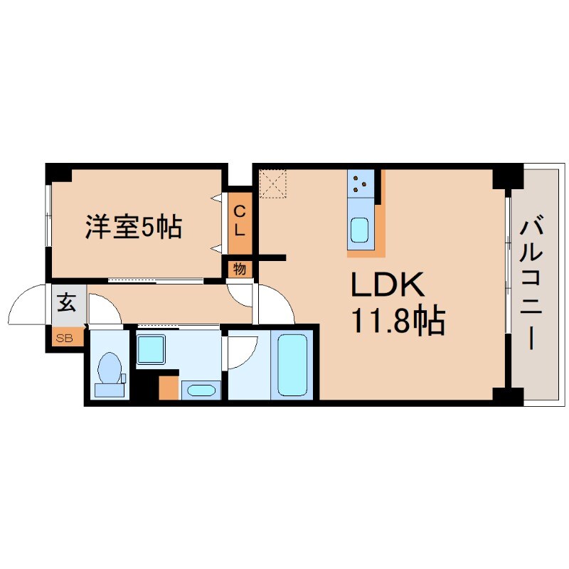コゥジィコート御幣島駅前の物件間取画像
