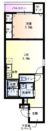 フジパレス西宮鳴尾の物件間取画像