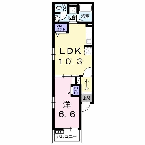 西九条駅 徒歩6分 2階の物件間取画像