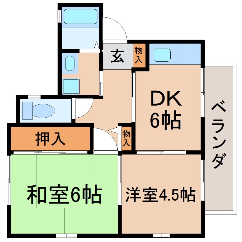 武庫川駅 徒歩3分 2階の物件間取画像