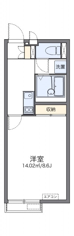 仁川駅 徒歩10分 2階の物件間取画像