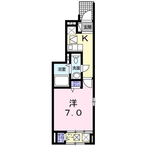 湊川公園駅 徒歩15分 1階の物件間取画像