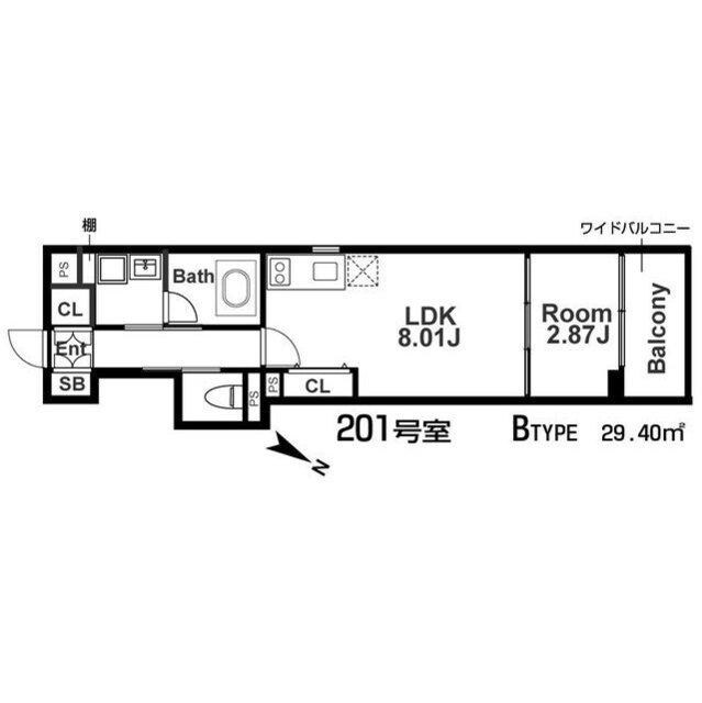 打出駅 徒歩3分 2階の物件間取画像