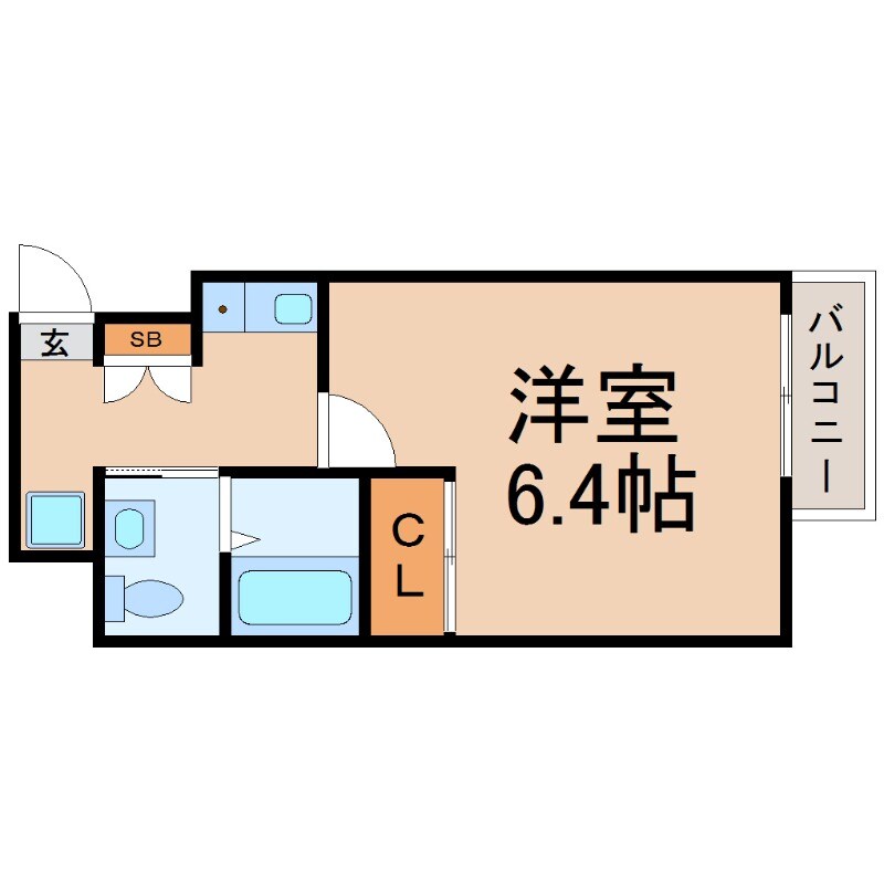 立花駅 徒歩3分 7階の物件間取画像