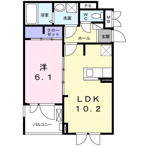 三国駅 徒歩7分 2階の物件間取画像