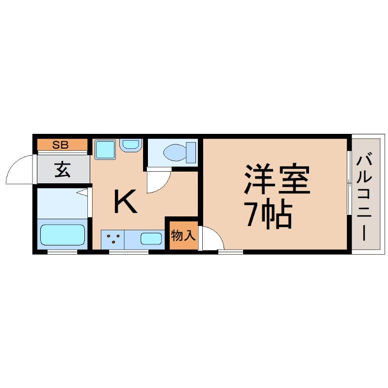 香櫨園駅 徒歩5分 1階の物件間取画像