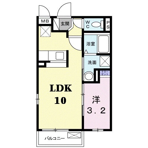 園田駅 徒歩13分 2階の物件間取画像