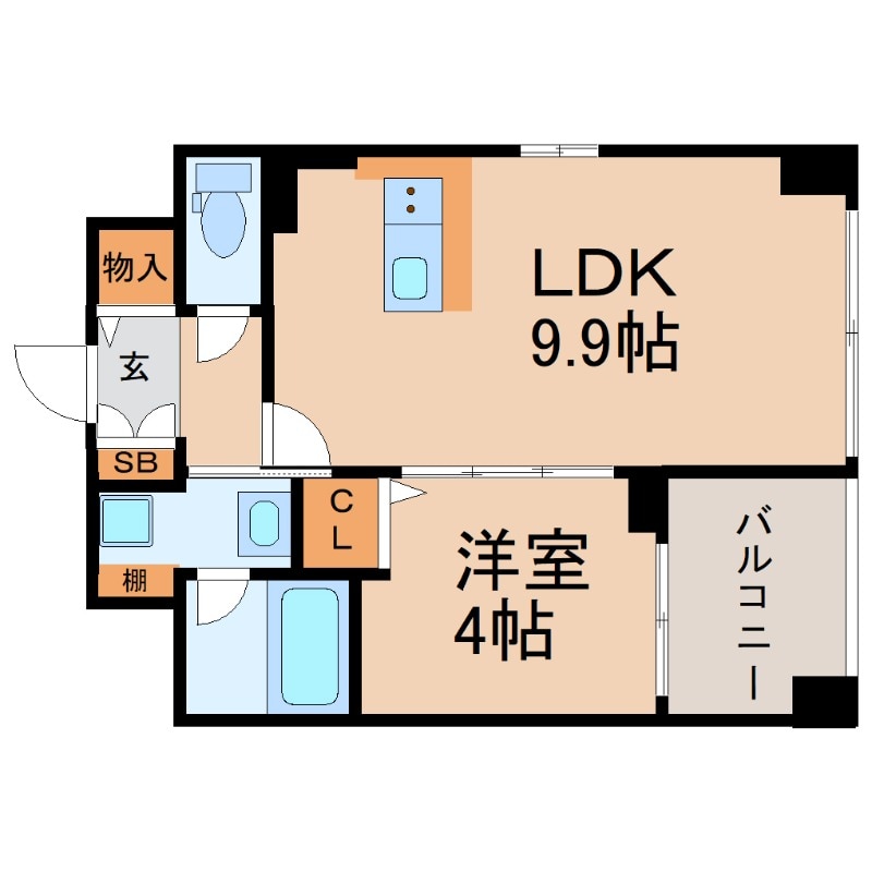 塚口駅 徒歩4分 8階の物件間取画像