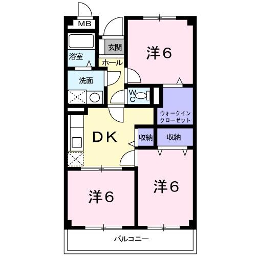 山本駅 徒歩12分 1階の物件間取画像